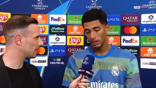 🗣️ "I've had shoulder surgery, dropped with the national team... It's nice to have that moment where you can come back and enjoy playing your football." ⚽️❤️ Jude Bellingham speaks to Adriano Del Monte following Real Madrid's 1-0 win over Juventus. #beINUCL #RMCF #UCL