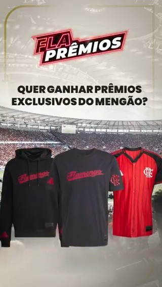 Já imaginou ganhar prêmios oficiais do Mengão? ❤️🖤 Rode a roleta e concorra! É grátis! Acesse: #ad