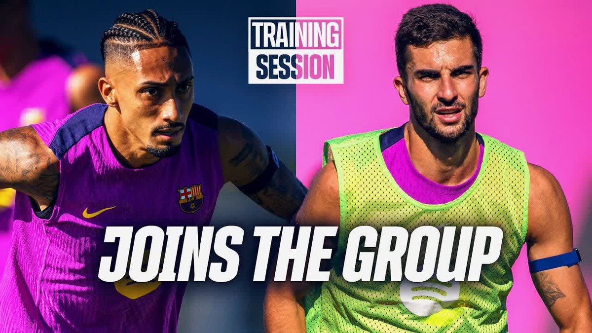 Raphinha and Ferran trained with the group 💪