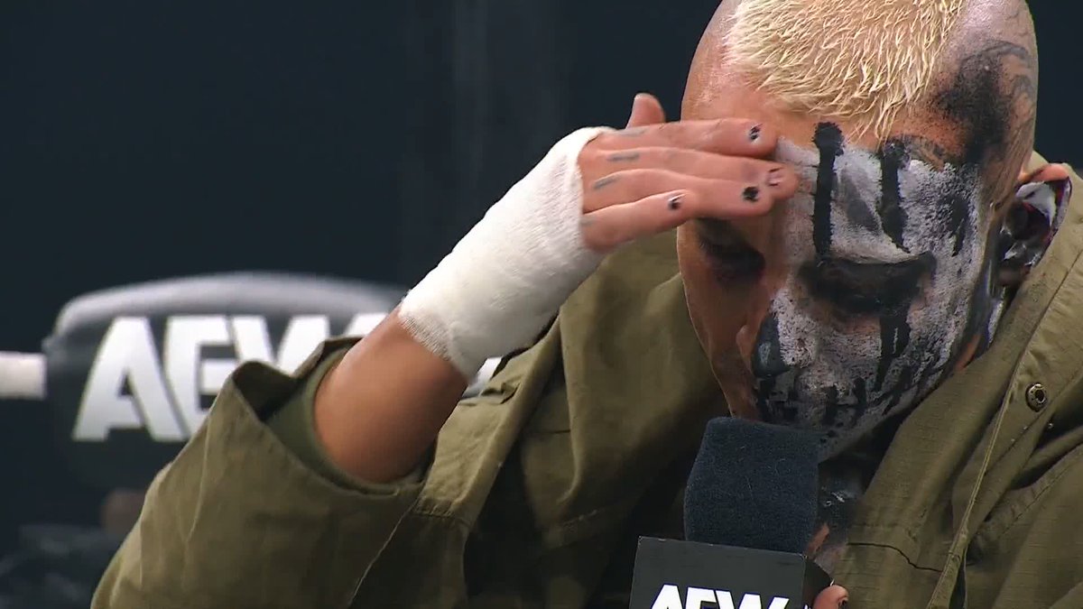 "As long as The Death Riders are breathing, DARBY ALLIN isn't far behind!" Watch #AEWDynamite LIVE on TBS &amp; HBO Max