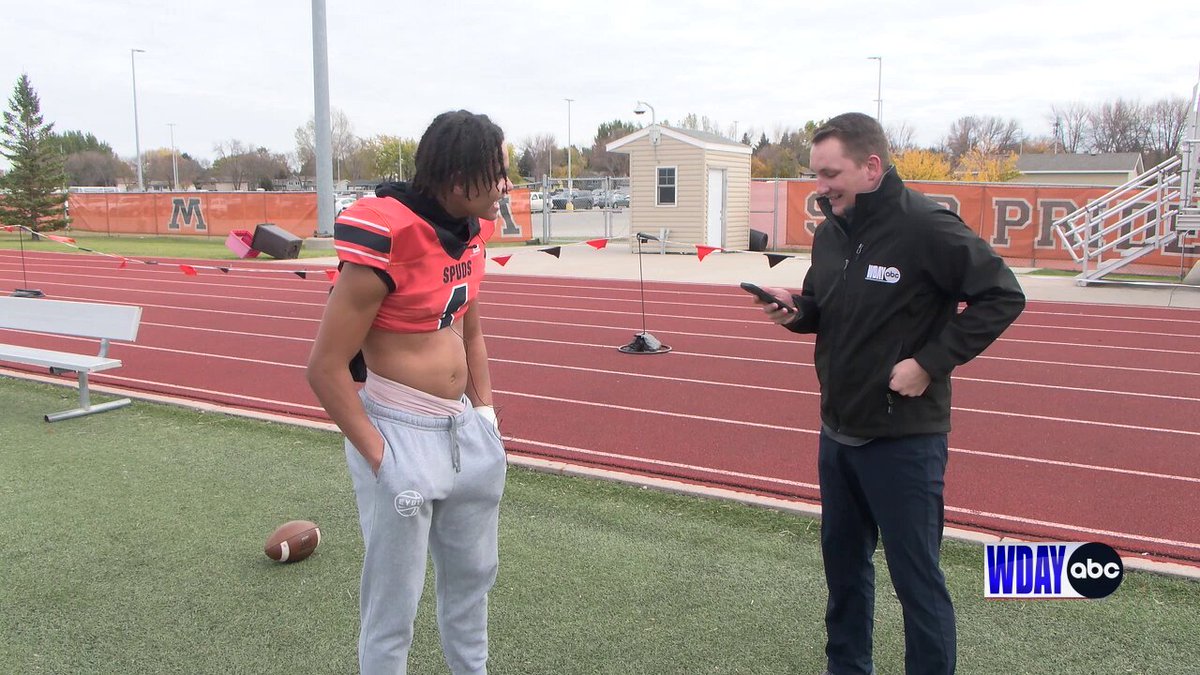 Superstar wide receiver David Mack of MoorheadSpudFootball has been a menace to defenses this year. Excited to share my chat with him tonight at 10 on WDAY:
