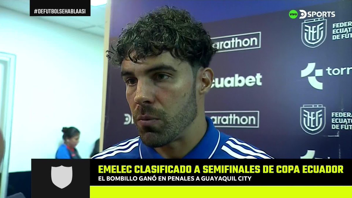 “MI SALIDA DE EMELEC ES INMINENTE” 🔵 Alexander González confirmó su partida del Bombillo luego del partido por #CopaEcuadorEnDSPORTS. 🎙 Kristy Alvarado C. en #DeFútbolSeHablaAsí