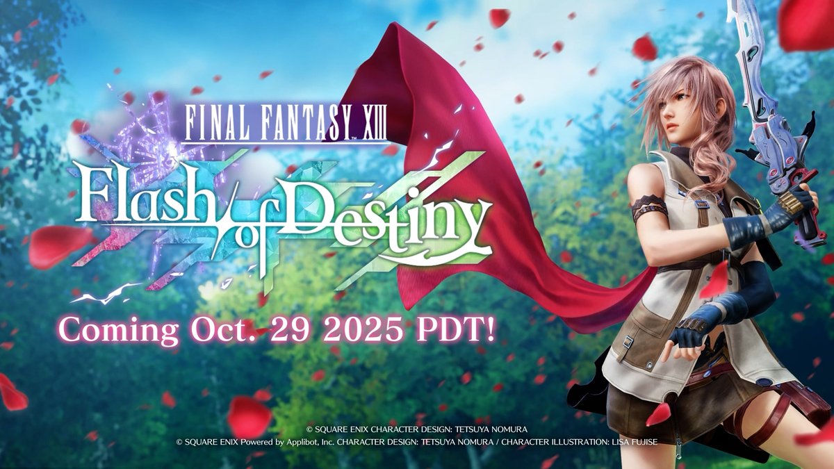 #FF7EC x FINAL FANTASY XIII Series Crossover Coming Soon Check out this trailer of the upcoming FINAL FANTASY XIII Series Crossover: Flash of Destiny event that begins on Oct. 29 7:00 PM PDT! #FF13 #FF7EC #FF7EverCrisis