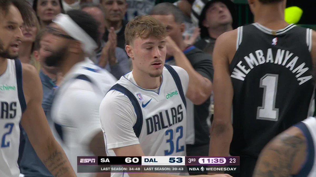Cooper Flagg's first NBA points 🔥 Start of a new era in Dallas 🔵