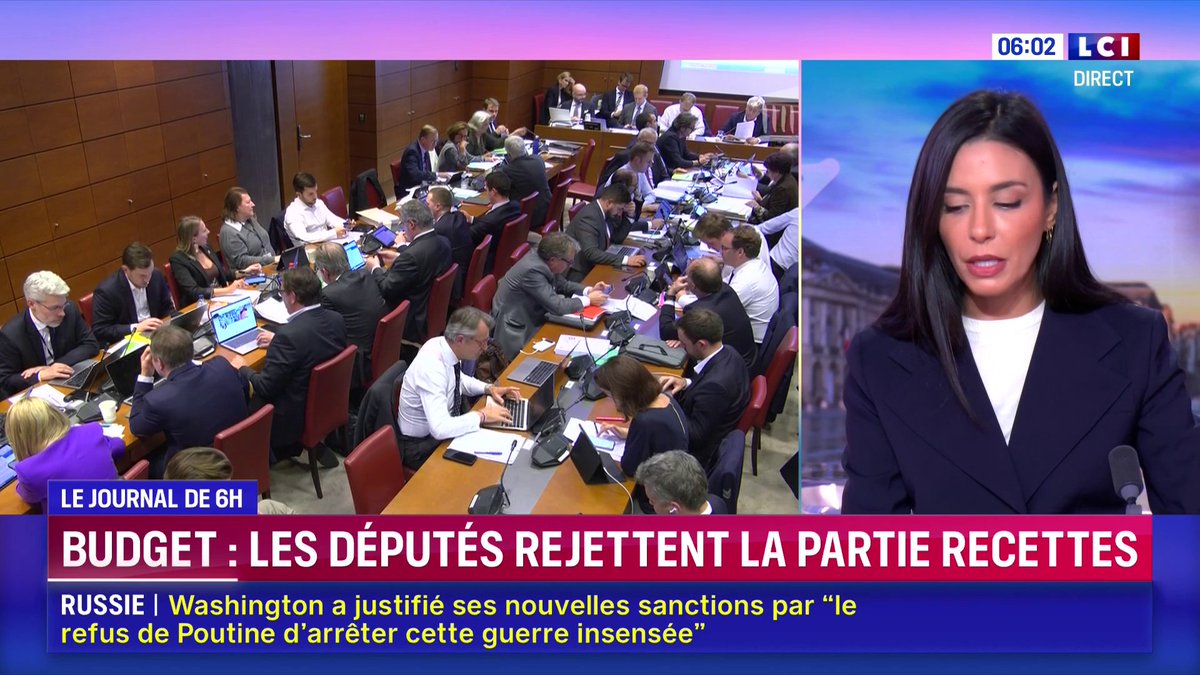🔴 Budget : les députés rejettent la partie recettes ▶️ Cette nuit, les députés ont largement rejeté la partie recettes du budget. La gauche, LR et l'extrême droite ont voté contre.