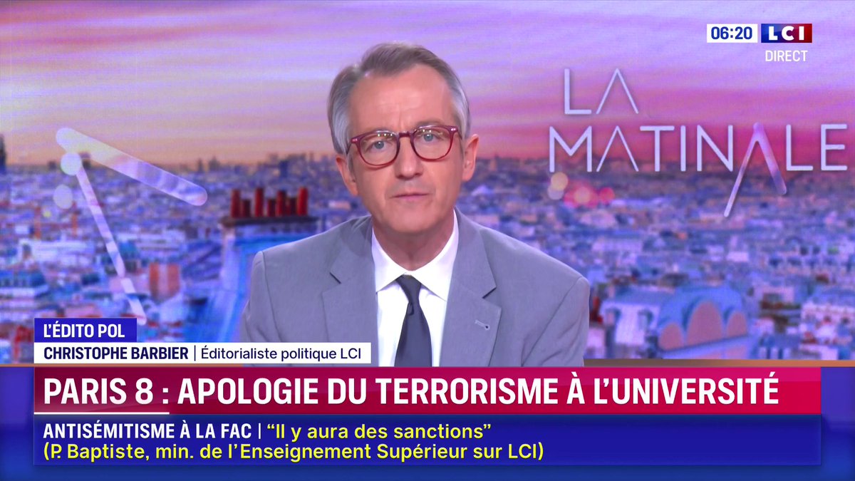 🗣️ Apologie du terrorisme à l'université Paris 8 : "L'islamo-gauchisme existe de l'Assemblée à l'université. Que fait la justice ? Pas grand chose." 🔴 L'édito politique de Christophe Barbier
