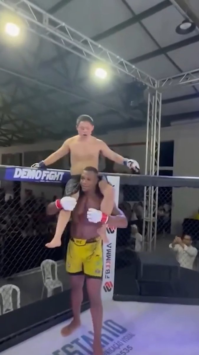 When Jailton Almeida made a Down syndrome fighter’s dream come true 🥺❤️ #UFC321 | Saturday, Primetime | LIVE on TNT Sports Box Office