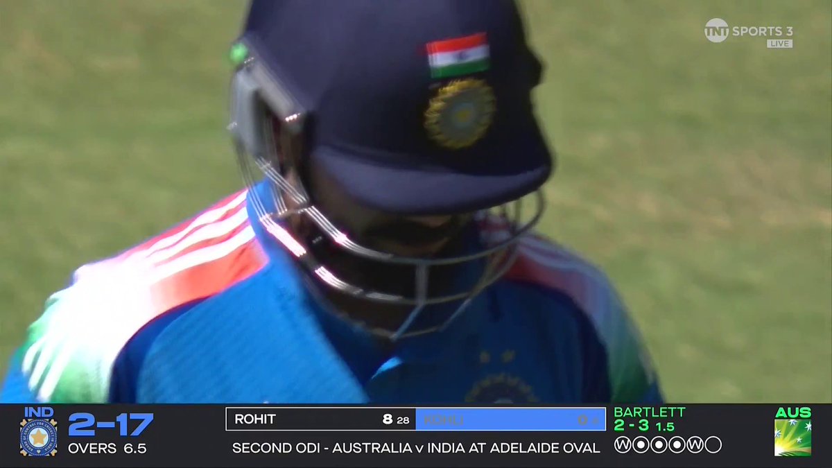 Virat Kohli out for a duck, AGAIN ๐ณ For the first time in his ODI career, the Indian star falls for back-to-back ducks ๐