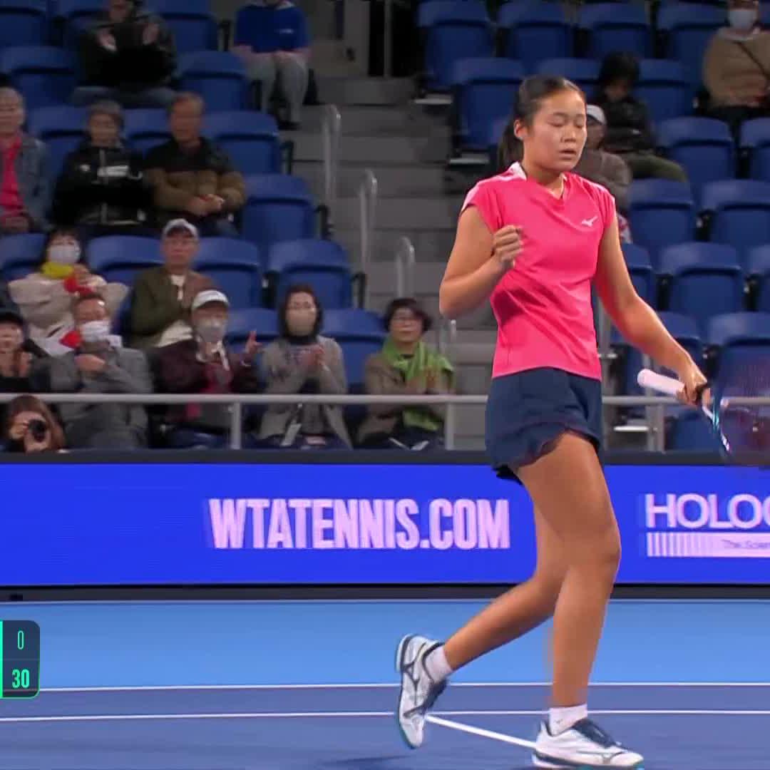 Shining on home turf 🌟 Wakana Sonobe has taken an impressive first set against Kenin 6-3. #TorayPPO