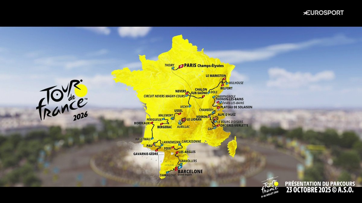 VOUS L'ATTENDIEZ, LE VOICI : 𝐋𝐄 𝐏𝐀𝐑𝐂𝐎𝐔𝐑𝐒 𝐃𝐔 𝐓𝐎𝐔𝐑 𝐃𝐄 𝐅𝐑𝐀𝐍𝐂𝐄 𝟐𝟎𝟐𝟔 (qui sera bien évidemment à suivre sur Eurosport avec #LesRP 😎)