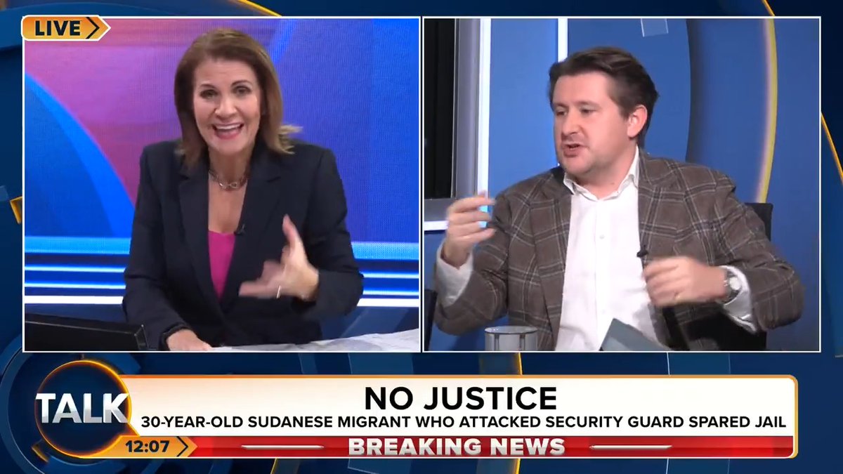 "We have a problem with our judges! We have a problem with the sentencing council, unelected, unaccountable people." Julia reacts to the news that a Sudanese migrant, who attacked two security guards and told them he would "teach them a lesson", has been spared jail. Julia Hartley-Brewer
