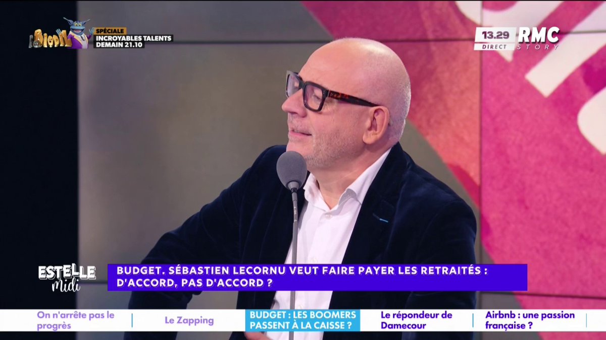 💶 Lecornu/Retraites 🎙️ frédéric hermel🇫🇷 : "Totalement injuste ! On a, à force de bourrage de crâne, fait croire que les retraités étaient des privilégiés... Pour arriver à ce que tout le monde, même une personne à 1 100€ paie plus cher ! C'est dégueulasse !" #EstelleMidi
