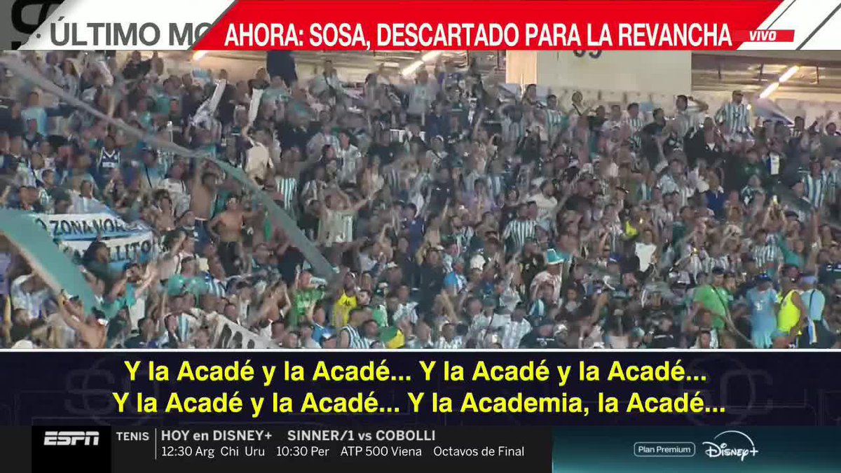 🎶 Así fue la fiesta a todo ritmo de la gente de Racing en el Maracaná... ¡Un espectáculo! 📺 #SportsCenter | #DisneyPlus Plan Premium