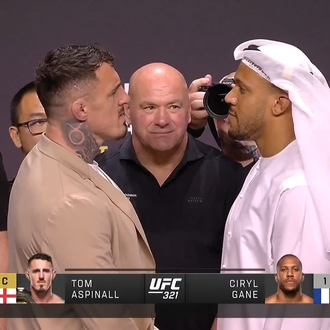🥊 CIRYL GANE 🆚 TOM ASPINALL LE PREMIER FACE-À-FACE ⚔️⚔️ ÇA VA PETERRRRR 🔥💥 #UFC321