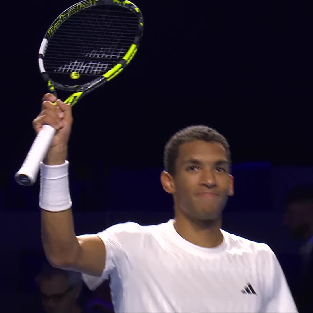 Through in two 💪 Félix AugerAliassime keeps up his indoor form as he defeats Marin Cilic 7-6 7-6 to reach the last 8 in Basel #SwissIndoorsBasel