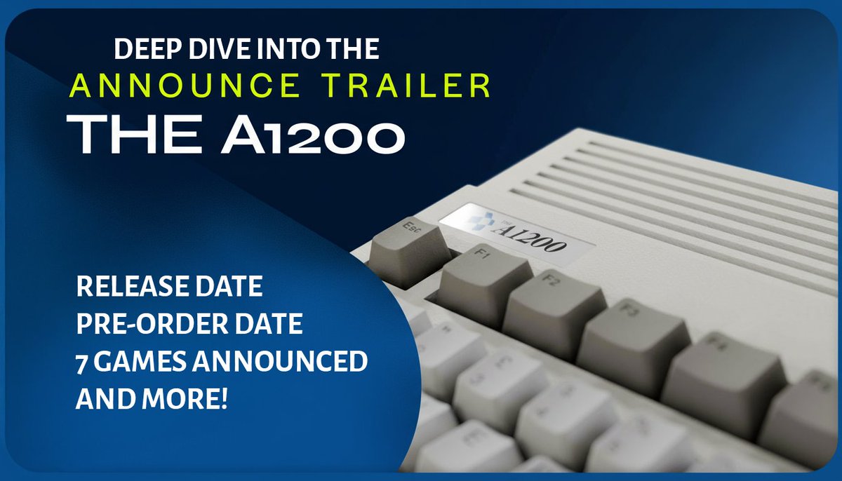 The rumors are over, the delays are behind us—Retro Games Ltd has dropped the bombshell details on THEA1200, their full-sized revival of the legendary Commodore Amiga 1200! This is everything you need to know, including: 1. Launch Date 2. Pre-Order Date 3. 7 of the Included Games 4. Price in your Country. Follow for further updates!