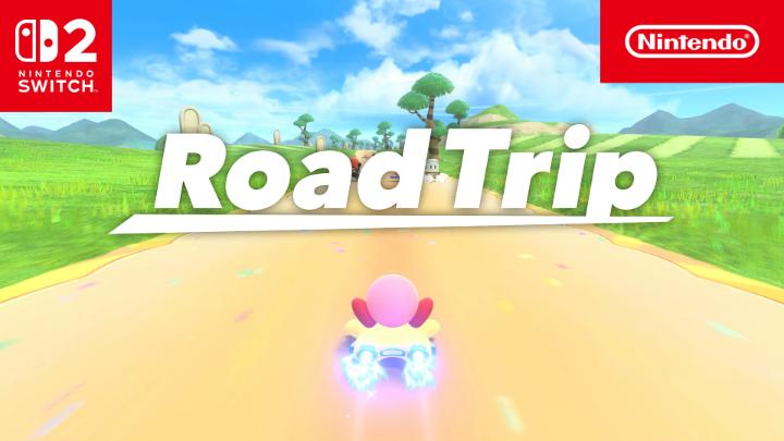 Watch the opening cutscene for Road Trip, the newly announced single-player story mode for #KirbyAirRiders.
