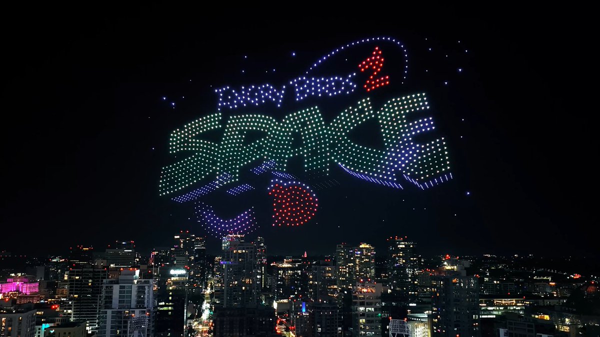 in case you missed it, we DID in fact light up the sky of TwitchCon this year! Angry Birds 2 Space coming October 24th, mark your calendars!