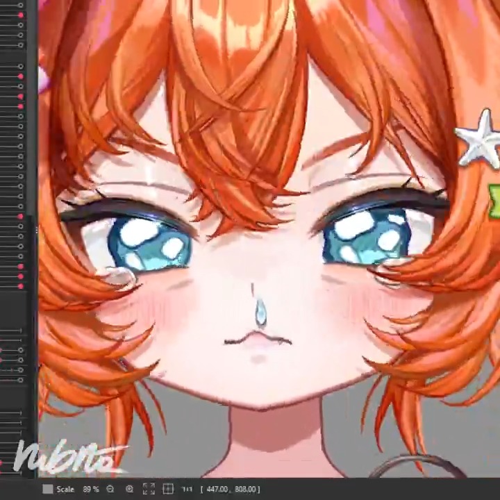 Who made her cry?! 🥺 #Live2D