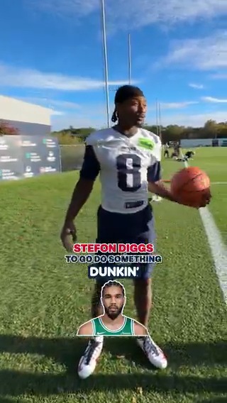 Which NBA player could play in the NFL right now? 🤔🏀 Dunkin' | #NEPats