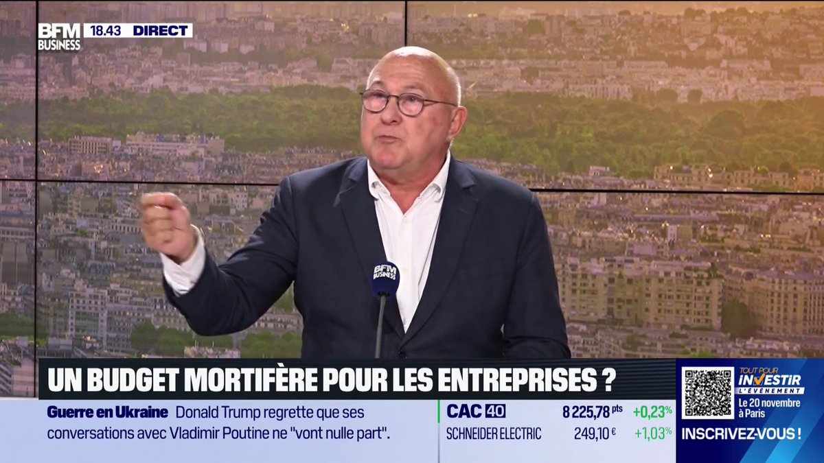 Un budget mortifère pour les entreprises ? "Il y a encore de la marge avant d’arriver au “ras-le-bol fiscal”. Que les gens paient des impôts, c’est la moindre des choses" 💬 Michel Sapin, Ancien ministre de l’Économie 🎙️ Hedwige Chevrillon
