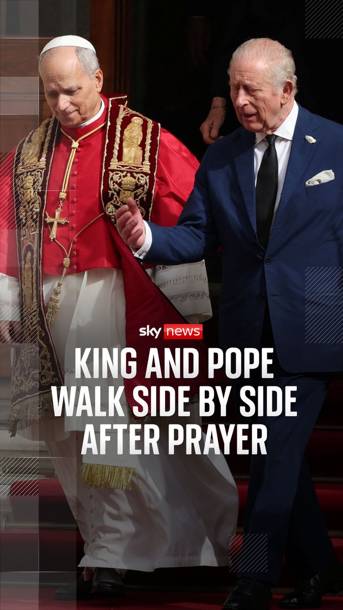 For the first time in almost five centuries, a British monarch has publicly prayed with the Pope as King Charles visited the Vatican. The last time a monarch and the pontiff shared this type of moment of reflection was during the Reformation. Latest ➡️