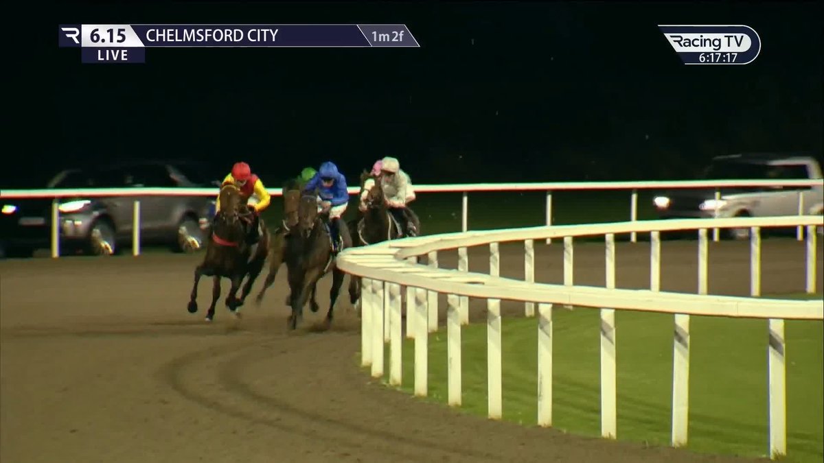 Solarize runs out an impressive winner of the Bet At Your Best With Betfair Racing Novice Stakes for Dan Muscutt and Johnston Racing