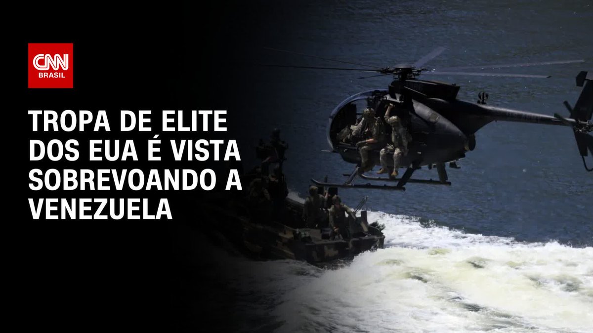 Tropa de elite dos EUA é vista sobrevoando a Venezuela; assista #CNNBrasil360°