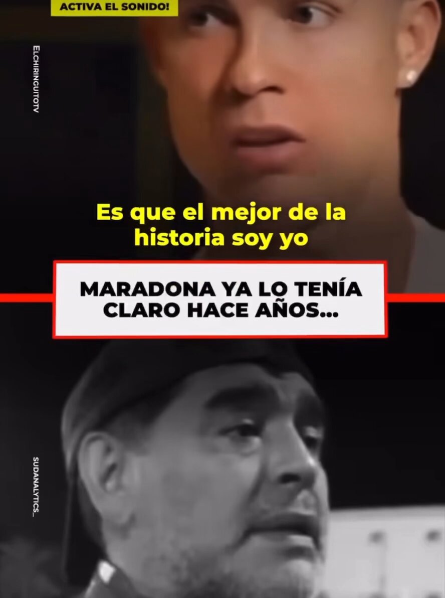 El Diego se le ríe a Cristiano
