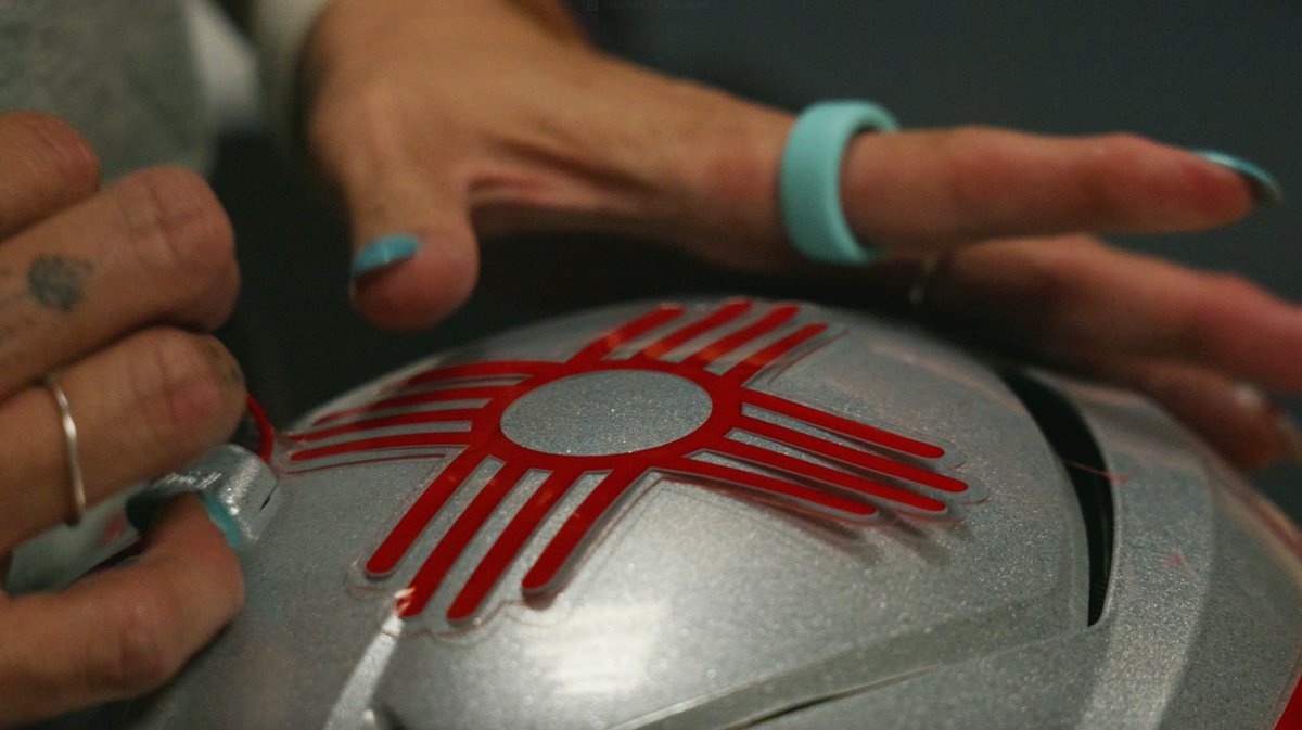 no trending audio, just helmet decal application 🎬✂️ 🎟️ #GoLobos | 🐺⬆️