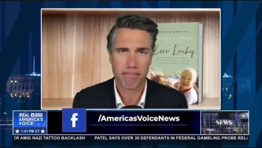 .Leland Vittert to Jack Posobiec on his book about growing up with autism: "I wrote Born Lucky to give parents the hope that my parents didn't have that they could make such a difference."