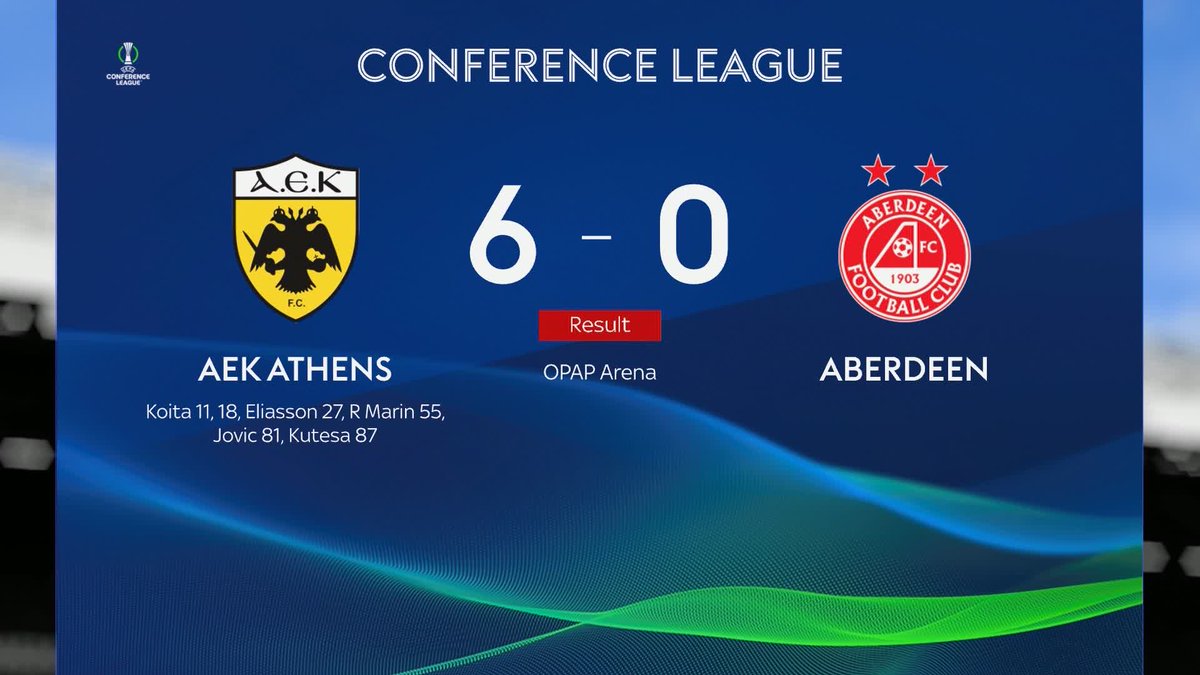 Just ONE shot on target for Rangers' in Danny Röhl's first game in charge meanwhile Aberdeen saw a HAMMERING in Athens 👀