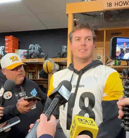 QB Will Howard was so excited to be practicing again #Steelers