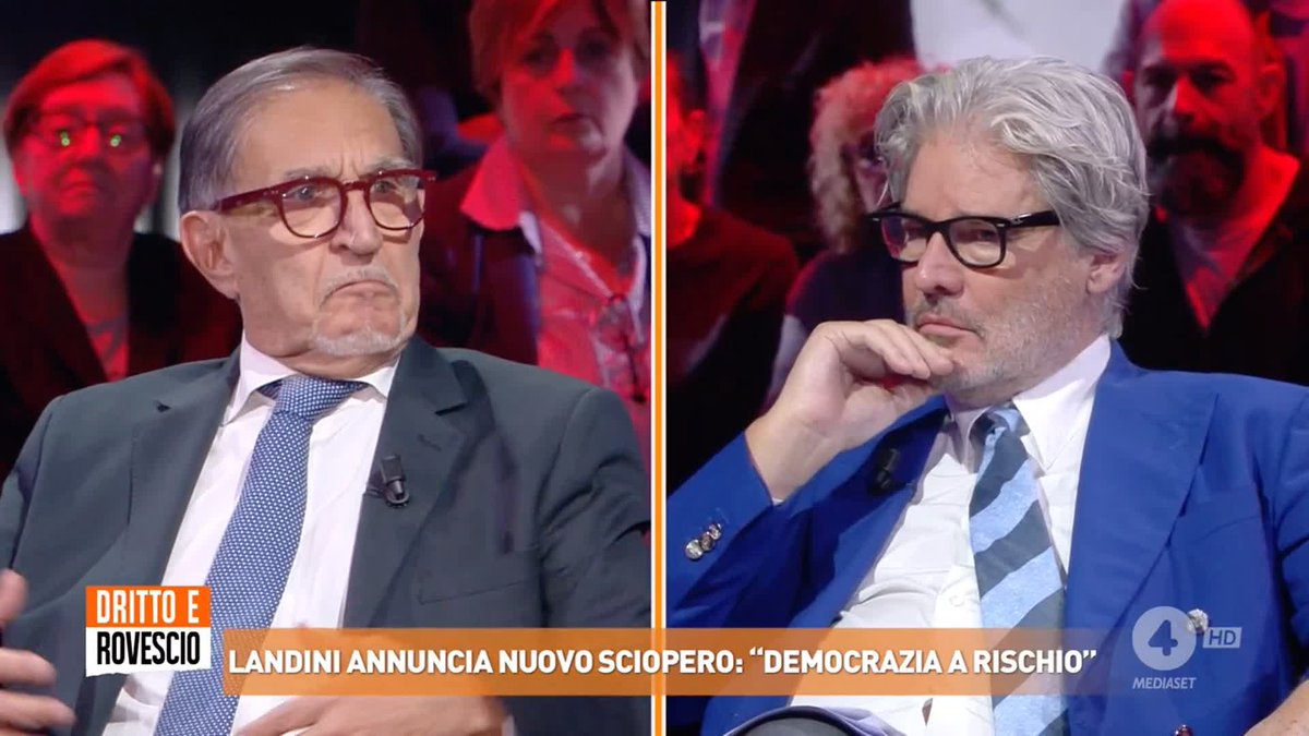 "Ho nostalgia del sindacato antifascista, di sinistra, comunista... che aveva almeno come intenzione quella di difendere i diritti dei lavoratori e che predicava la lotta di classe, benché io non la condivida" Ignazio La Russa a #drittoerovescio sul sindacato
