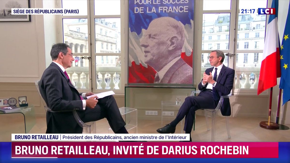 🗣️ Bruno Retailleau confirme que "l'immigration n'est pas une chance pour la France" : "Je ne fais que redire avec mes mots ce qu'une immense majorité de Français et d'Européens pensent". 📺 Interview exclusive de Darius Rochebin sur LCI