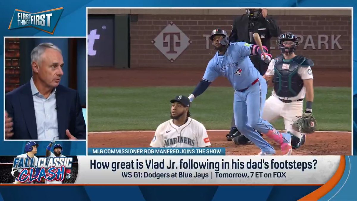 MLB Commissioner Rob Manfred is proud of the league’s high number of father-son players: “It’s heartwarming, it’s just a great story.”