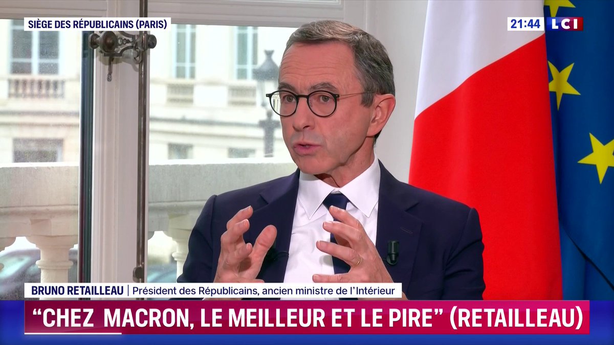 🔴🗣️ "Je ne le connais pas plus qu'il y a un an... Mais il y a chez Emmanuel Macron, le meilleur et le pire. Une intelligence hors du commun mais un ego qui est aussi absolument hors du commun" : Bruno Retailleau qui explique avoir "beaucoup souffert du en même temps".
