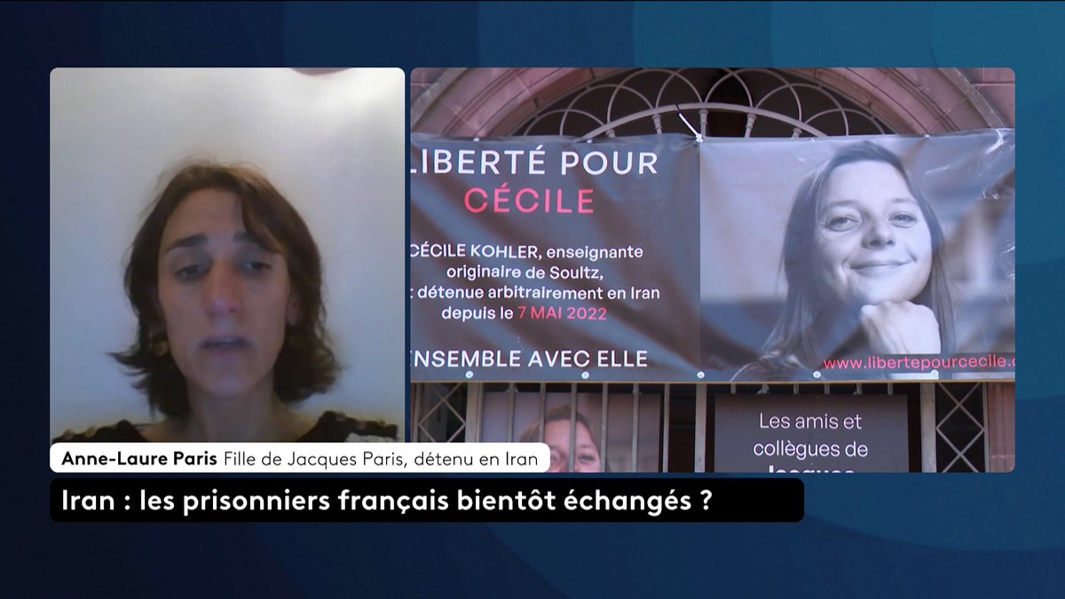 🔴 🗣️"J'aimerais donner la parole à mon père ce soir [...] C'est une question de jours", alerte Anne-Laure Paris. La fille de Jacques Paris demande à l'Iran de libérer son père, détenu depuis mai 2022 aux côtés de Cécile Kohler. Alban Mikoczy #SurLeTerrain #Canal16