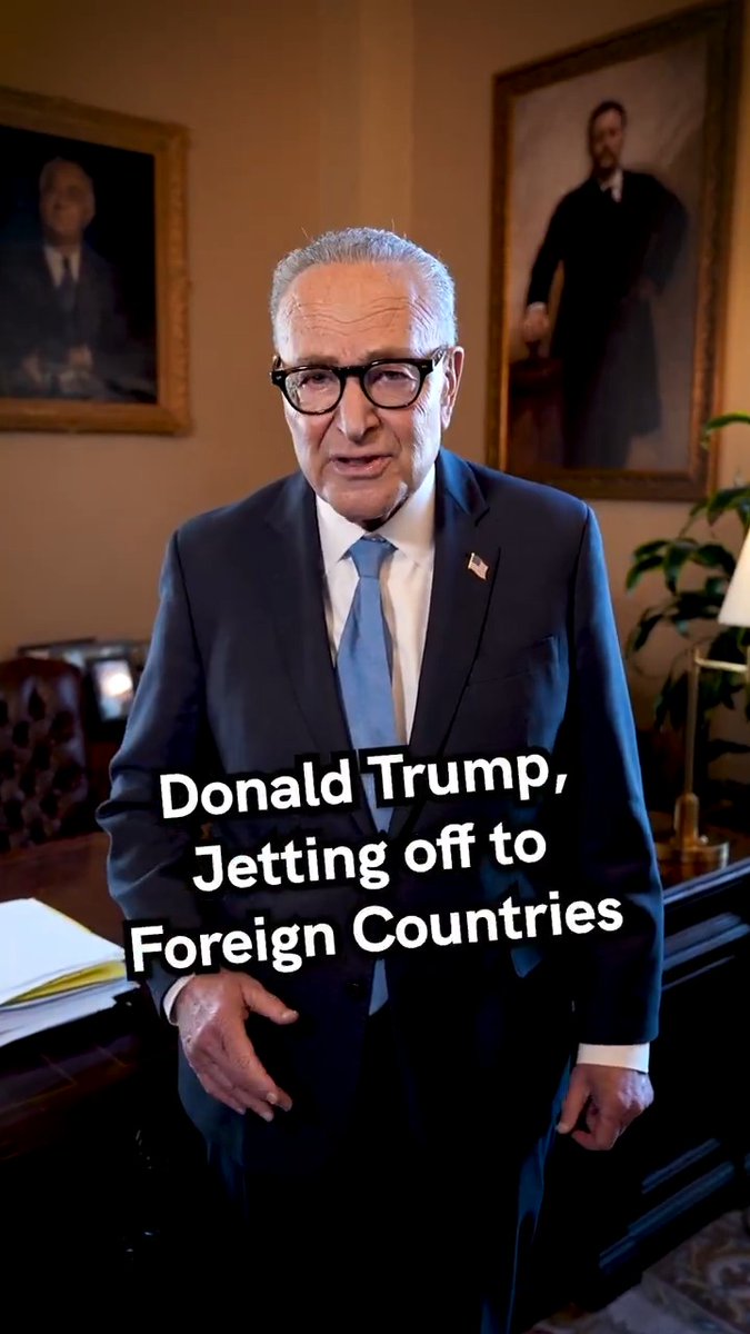 The government is shut down. The American people are in crisis. But Trump? He’s jetting off to foreign countries.