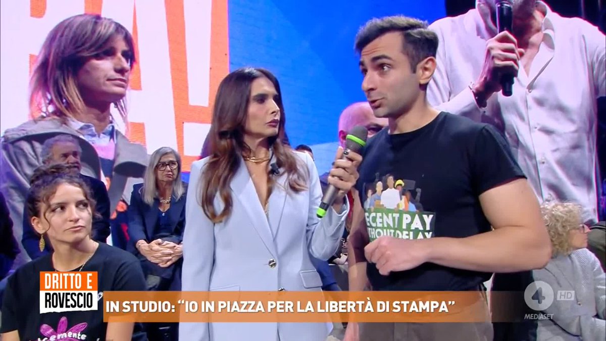 "I giornalisti che cercano la verità hanno paura in Italia! La colpa è della destra!" Luca, studente che ha partecipato alla manifestazione di solidarietà a Sigfrido Ranucci #drittoerovescio