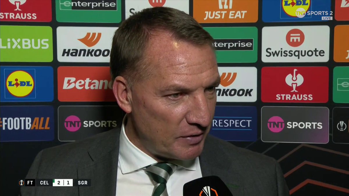 "I thought we were outstanding… and much more like we would have wanted" 👏 Brendan Rodgers praises his Celtic players for a character-filled comeback and provides an injury update on key players. 🎙️ Connie McLaughlin 📺 TNT Sports &amp; discovery+ UK