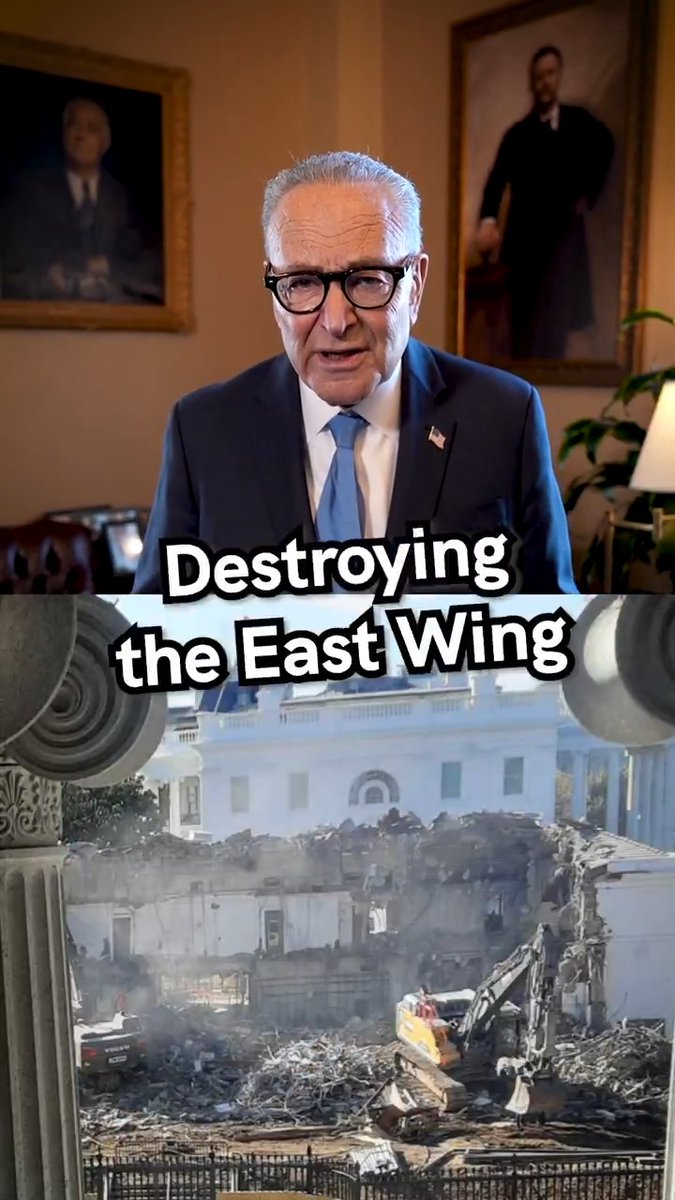The American people are suffering. But all Trump cares about is destroying the East Wing for his ballroom.