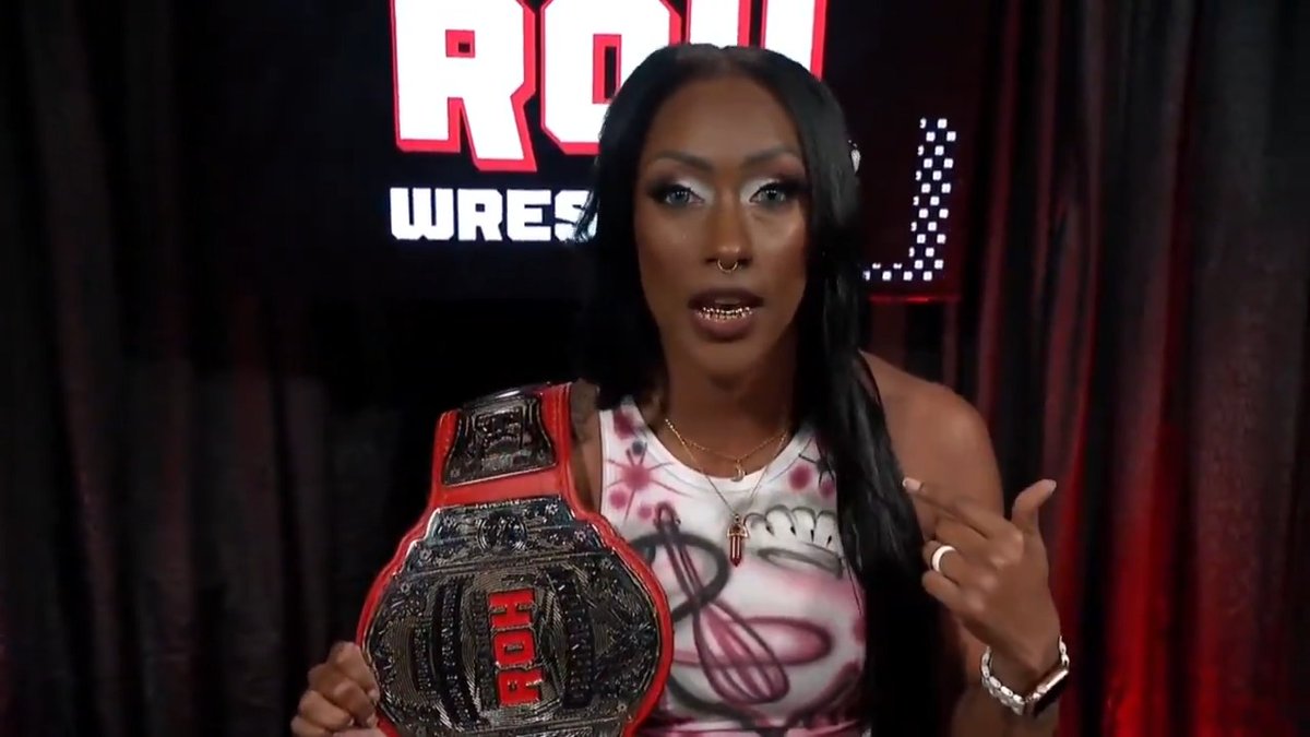 It was a back-and-forth battle at #AEWWrestleDream, but Último Moné came out on top to become the Interim #ROH Women’s World TV Champion. However, reigning champion Red Velvet has a lot to say about it! Watch #ROH TV on #HonorClub at