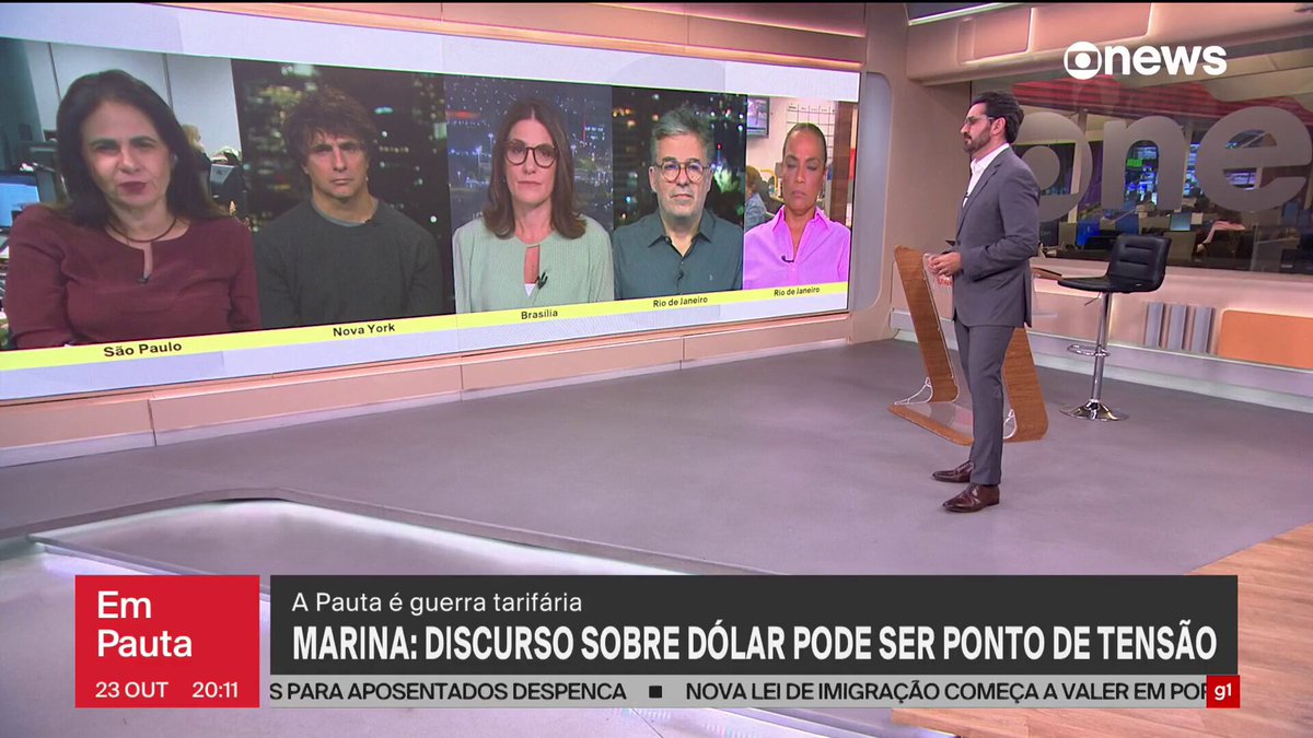 "Lula se animou com a ideia de que Trump respeita quem 'fala grosso'", analisa Maria Cristina Fernandes sobre crítica do presidente brasileiro ao uso do dólar como moeda única no comércio global. "É uma provocação às vésperas de um encontro", afirmou a comentarista durante o #EmPauta. ➡️Assista à #GloboNews ao vivo: