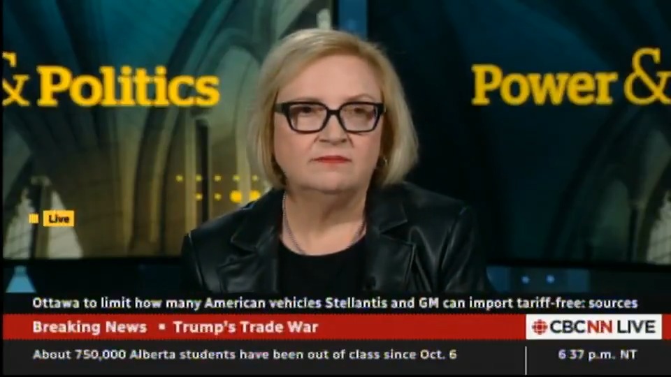 โTrump is doing everything he can to surgically destroy our industrial economy in Canada. Thatโs why our union proposed a remission plan โ if youโre going to build in Canada, you wonโt face a tariff but if you change that then your exemption will change,โ says Lana Payne ๐จ๐ฆ๐จ๐ฆ๐จ๐ฆ