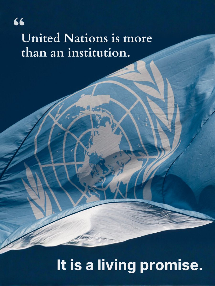 For 80 years, the United Nations has worked to forge peace, tackle poverty &amp; hunger, advance human rights &amp; build a more sustainable world,. Now, more than ever, the world must recommit to solving problems no nation can solve alone. On this #UNDay, let’s stand together &amp; act as one.