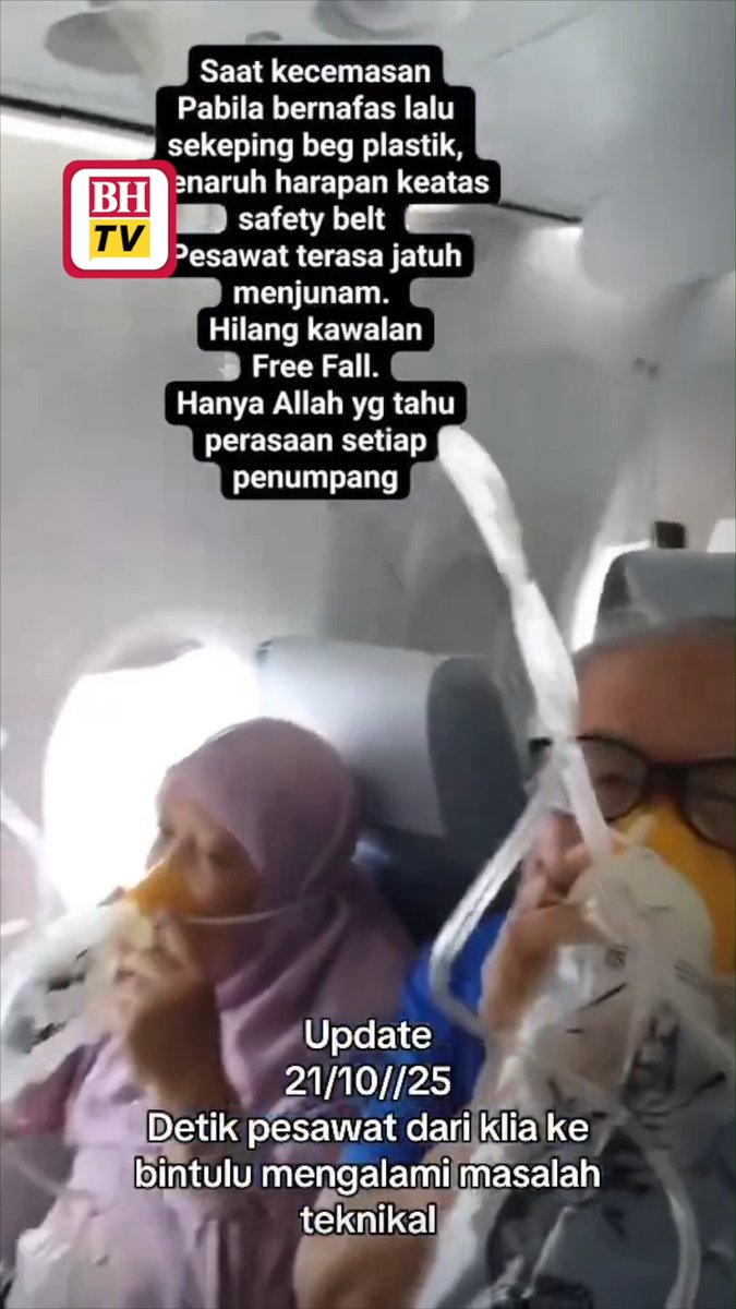 Seorang penumpang sebuah pesawat komersial berkongsi detik mencemaskan apabila pesawat dinaiki tiba-tiba berada dalam tekanan udara yang menurun menyebabkan penumpang berasa seperti pesawat hilang kawalan buat seketika. Berita penuh: