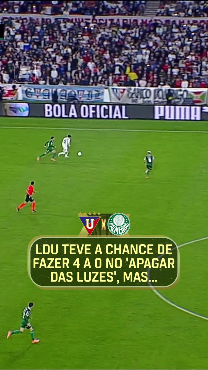 A LDU poderia ter saído com uma vantagem maior ainda contra o Palmeiras, fã de esportes! ASSISTA agora, AO VIVO, a LDU x Palmeiras pela CONMEBOL Libertadores no #DisneyPlus! #CONMEBOLLibertadores #LDUQuito #Palmeiras #gols #hoje #LibertadoresNaESPN