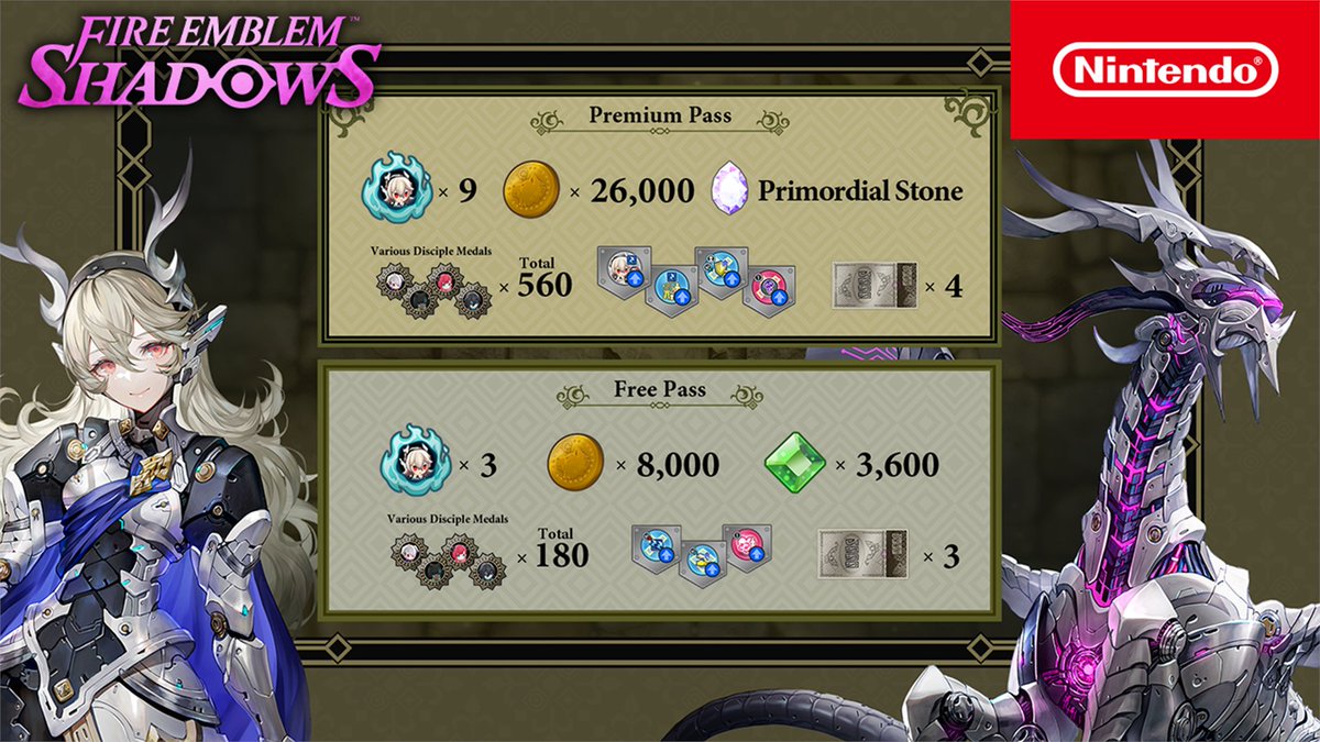New Season Pass Announcement The Fate Dragon Season Pass is coming soon! This will be your chance to recruit Corrin: Fate Dragon! ✨ We'll have lots more info to share soon. ♪ #FEShadows #FireEmblem
