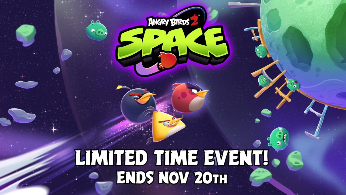 angry birds 2 space event starts right NOW!! get all the details in the flock forward 5 post: